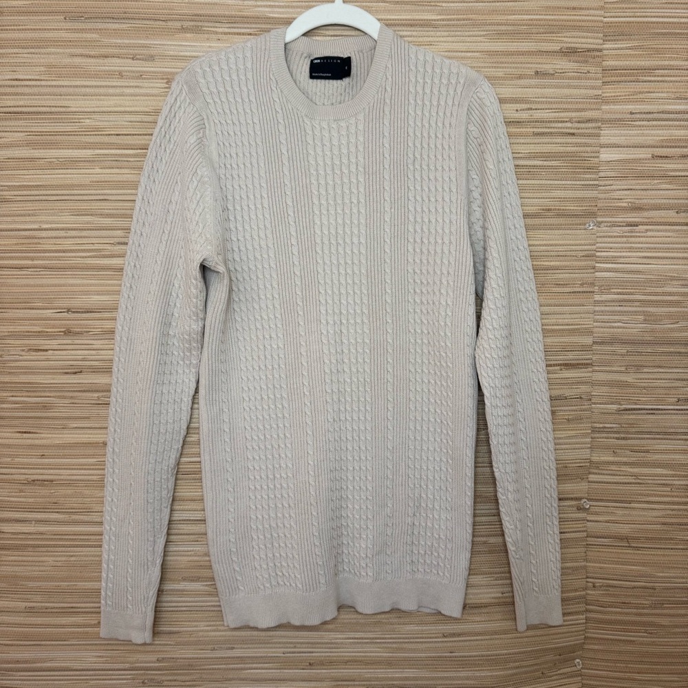 ASOS Design Cable & Rib Knit Muscle Fit Sweater
